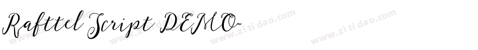 Rafttel Script DEMO字体转换